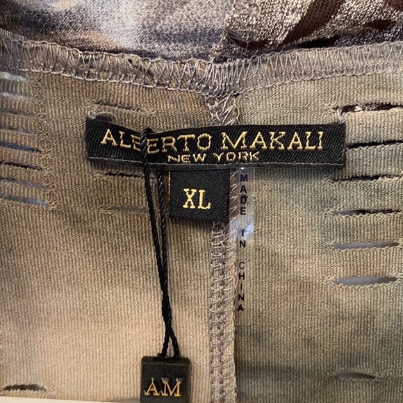 Alberto Makali Open Long Asymmetrical Vest NWT - Picture 9 of 16